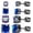 Blue/Rainbow CZ 3-6mm, variant on 4 Pairs Titanium Screw Back Surgical Stainless Steel Earrings for Women Men,Rainbow 5A Cubic Zirconia Studs Double Side Earrings Piercing Sleeper Jewelry 6mm