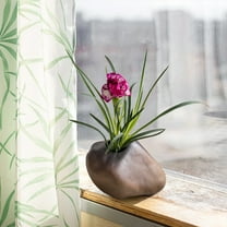 Gmogad Separable Heart-Shaped Ceramic Vase - 3.54in Modern Flower Vase for Table Decor, Romantic Home Office Decoration Gift for Wedding Anniversary