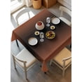 thumbnail image 6 of Orange Black Ombre Table Cloth, Modern Gradient Abstract Art Waterproof Tablecloth for Square Tables, Reusable Washable Fabric Table Cover for Restaurant Kitchen Dining Tables 54"x54", 6 of 6