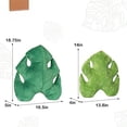 thumbnail image 2 of Set of 2 3D Leaves Decorative Throw Pillows, 18"& 14" Monstera Deliciosa Plush Pillow Set for Plant Lovers Garden Lovers, Living Room Bedroom Nursery Decor, Light Green & Dark Green, 2 of 6