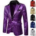 thumbnail image 3 of Men's Suit Sequin Performance Dress Suit Night Shop Men's Jacket Suit, 3 of 6