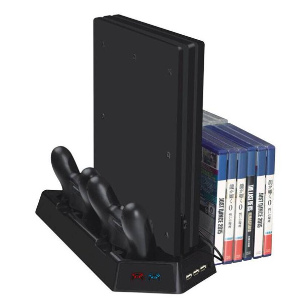 Ventilador de refrigeración de soporte vertical para PS4/ PS4 Slim/ PS4 Pro con luz indicadora