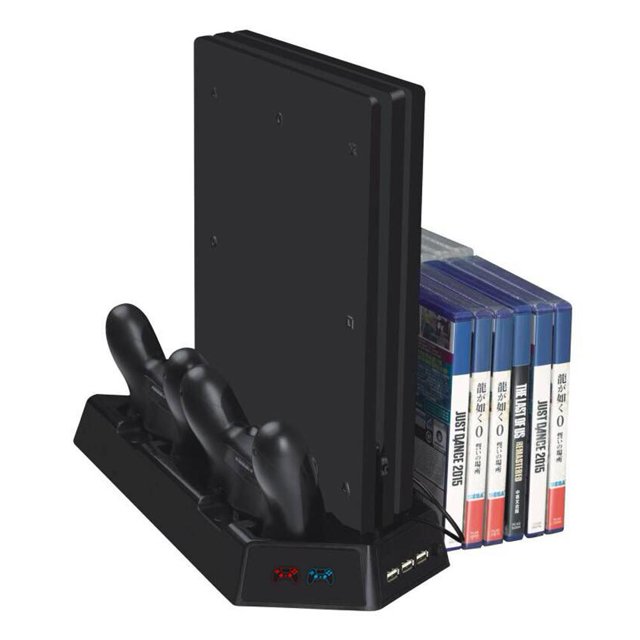 Ventilador de refrigeración de soporte vertical para PS4/ PS4 Slim/ PS4 Pro con luz indicadora Tmvgtek 2rw3sk2gy8dv0sf5
