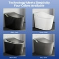 thumbnail image 4 of Smart Toilet,Tankless Toilets Dynamic Clean with Dryer, ADA Comfort Height One Piece Toilet with Warm Water Bidet,Modern Smart Toilet with Bidet Built In with Foot Sensor,Power Outage and Flush White, 4 of 9