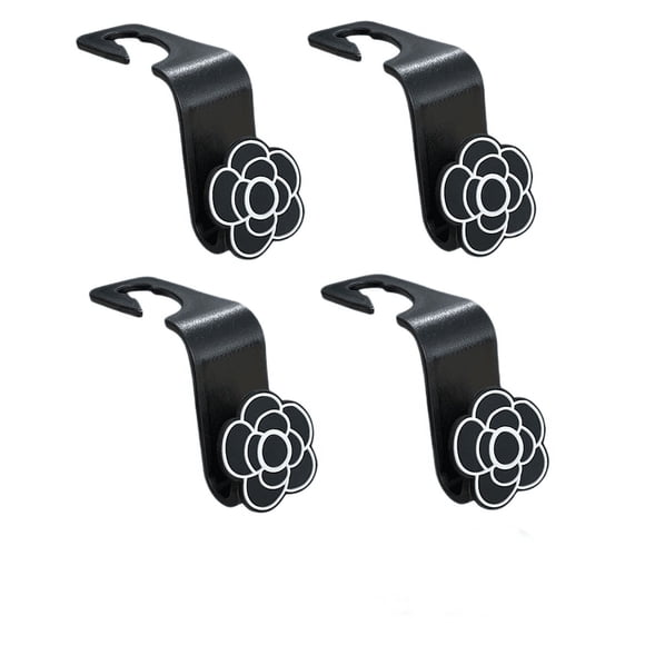 Car hook car seat back multifunctional invisible small hook car built-in storage(4 packs)