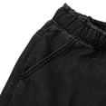 thumbnail image 6 of High Waisted Denim Shorts Women Drawstring Jean Shorts Casual Walking Elastic Waist Pull on Above Knee Denim Shorts with Pockets, 6 of 7