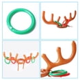 thumbnail image 4 of Yeacher Inflatable Reindeer Antler Ring Toss Game Interactive Christmas Party Games for Adults Kids Reindeer Ring Toss Hat with 4 Rings(Rings Random Color Delivery), 4 of 7
