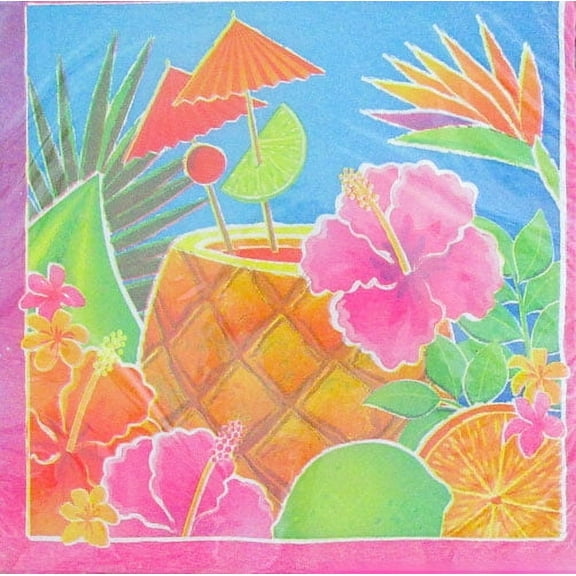 Tropical Luau Small Napkins (16ct)