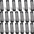 thumbnail image 1 of Paquete de 20 luces LED estroboscópicas de emergencia, color ámbar blanco, 1 of 7