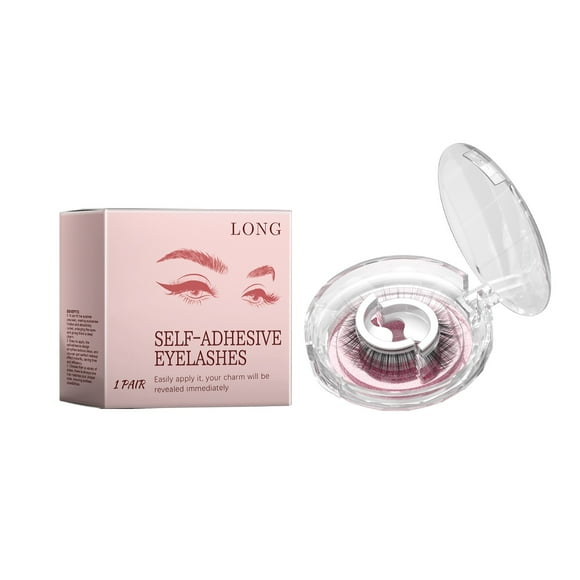DHARMONAL Self False Eyelashes Lazy People Glue Self Reusable Eyelashes For A Natural Look And Long Style Eyelash Book Holder Pads for Tint Eyelash Strips 5mm Eyelash Cluster Heart Lashes
