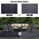 thumbnail image 3 of Alfombra de exterior Smiry, 183 x 274 cm, impermeable, reversible, gris, 3 of 8