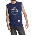 thumbnail image 1 of Edmonton Oilers Logo Débardeur pour Hommes Col Rond Teint en Espace, 1 of 3