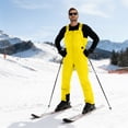thumbnail image 4 of QHFBli Mens Snow Bibs Waterproof Insulated Overall Winter Warm Thermal Outdoor Snowboarding Ski Snow Pants with Suspenders, 4 of 8