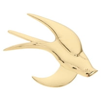 BESTOYARD Decorative Golden Metal Wall Bird Art Ornament with Unique Flying Birds Design