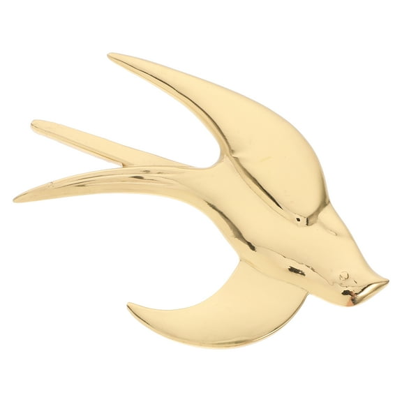 BESTOYARD Decorative Golden Metal Wall Bird Art Ornament with Unique Flying Birds Design