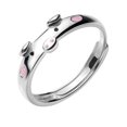 thumbnail image 1 of Sonducket Anillo de plata con forma de animal, antioxidación y anticorrosión, suave y duradero, bonito anillo femenino coreano Ropa, zapatos y accesorios Miscelánea, 1 of 6