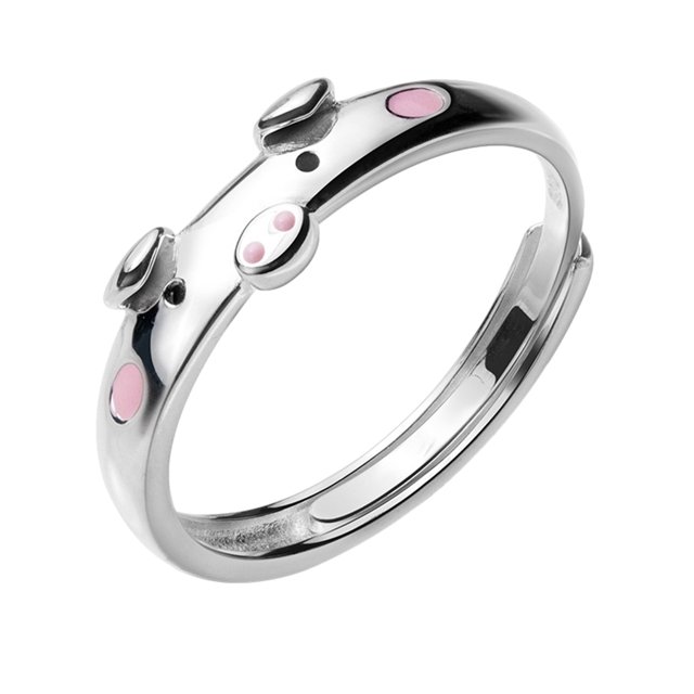 Sonducket Anillo de plata con forma de animal, antioxidación y anticorrosión, suave y duradero, bonito anillo femenino coreano Ropa, zapatos y accesorios Miscelánea