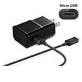 thumbnail image 2 of Fast Adaptive Charging Wall Charger Adapter & 1m Micro USB Cable for Samsung Galaxy S4 S6 S7 Edge Plus Note 2 4 Alpha, Black, 2 of 2