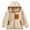 F-354Coffee, variant on ZHOGXU Big Girls Boys Hooded Jacket With Pocket Long Sleeve Zipper Color Block Plush Warm Lightweight Comfortable Coat For Fall Winter Daily Wear Coffee 3-4 Years
