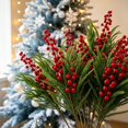 thumbnail image 4 of 2026 Christmas Home Party Decoration Christmas Artificial Branches For Vase Fillers Home Table Mantel Christmas House Decor Christmas Celebration Party Supplies, 4 of 5