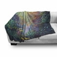 thumbnail image 3 of Sea Animals Soft Flannel Fleece Throw Blanket, Underwater with Coral Reef and Colorful Fish Aquarium Print, Cozy Plush for Indoor and Outdoor Use, 60" x 80", Turquoise Yellow Pink, by Ambesonne, 3 of 6