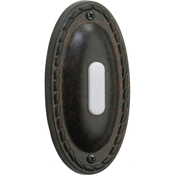 Quorum Lighting - Accessory - Traditional Oval Door Chime Button-4.25 Inches