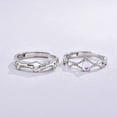 thumbnail image 4 of Pompotops Matching Rings for Couples Knight And Princess Adjustable Couple Ring Suitable For Engagement And Marriage Valentine's Day Gift Multicolor, 4 of 6