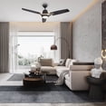 thumbnail image 7 of 52" 3 Blade Ceiling Fan with Smart Wall Control & Light Black/Gold Finish, 7 of 7
