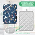 thumbnail image 6 of Yayeee Pot Holders Kitchen Heat Resistant with Pockets 7"x9.8" Cotton Oven Cooking Hot Pads, Blue Cartoon Birds Pattern, 6 of 7
