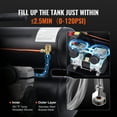 thumbnail image 3 of KFFKFF Portable Air Compressor with 4.6 Gallon Steel Tank, 1HP Motor, 2.2 CFM at 90 PSI, Oil-Free Design, 120 PSI Maximum Pressure, and Quiet Operation at 80dB for Various Applications, 3 of 9