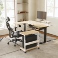 Eureka Ergonomic Height Adjustable Computer Tower Stand with Lockable