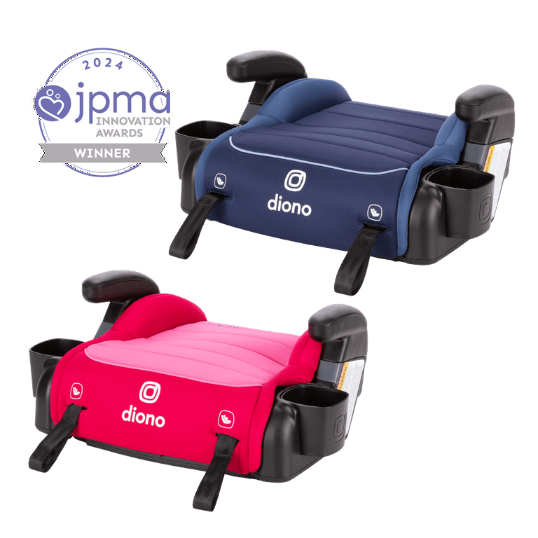 Diono Connect3 RXT Backless Booster, Pack of 2, Slim Fit 3-Across