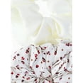 thumbnail image 3 of No Boundaries 2 Pack Printed & Ruffle Hair Ties, Burgundy Multi, 3 of 3