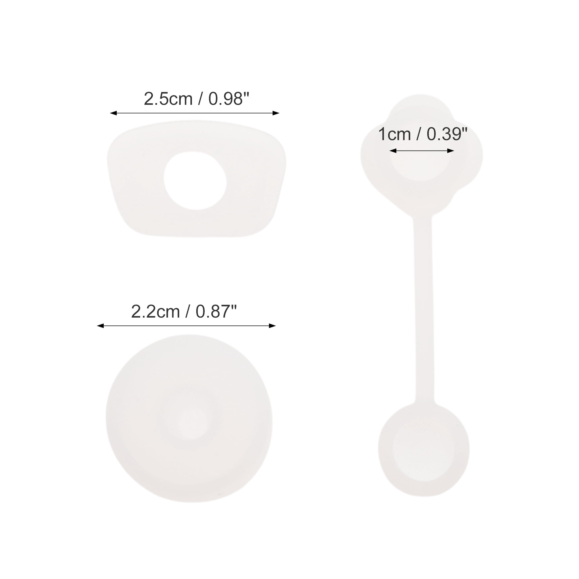 Unique Bargains 3Pcs Protective Anti-Overflow Straw Cover Caps Accessory Clear
