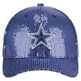 thumbnail image 2 of Women's New Era  Navy Dallas Cowboys Sequin 9FORTY Adjustable Hat, 2 of 5