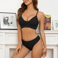 thumbnail image 2 of Everyday Bras for Women Men's Briefs Lace Satin Lingerie Set Men Med Underwear Satin Lace Sleepwear Set High Waist Lace Underwear Set Men Set Briefs for Men Large Mens Briefs Size Large Black One Size, 2 of 5