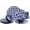 Blue, variant on 12 count Ceramic Dinnerware Sets, Porcelain Round Dinner Set for 4, Microwave and Dishwasher Safe Plates and Bowls Dishes Sets, Kitchen Dinner Dinning Ware Set, Colors