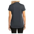 thumbnail image 2 of Yellow Rooster Women's Digi Heather Performance Polo T-Shirt Dark Grey XS, 2 of 4