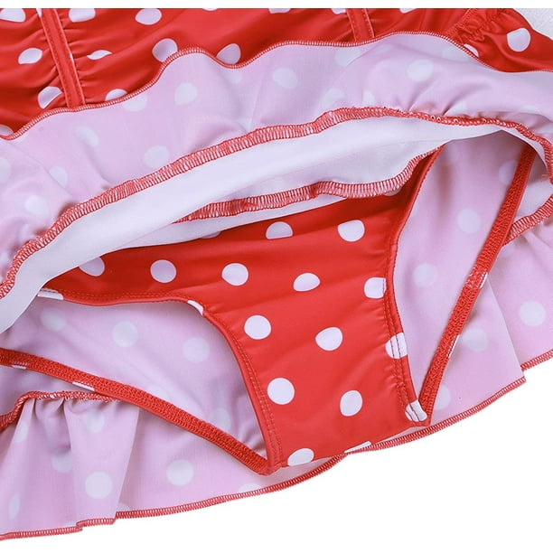 Pink polka deals dot bathing suit