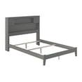 thumbnail image 4 of AFI Newport Full Bookcase Solid Wood Panel Bed in Grey, 4 of 8