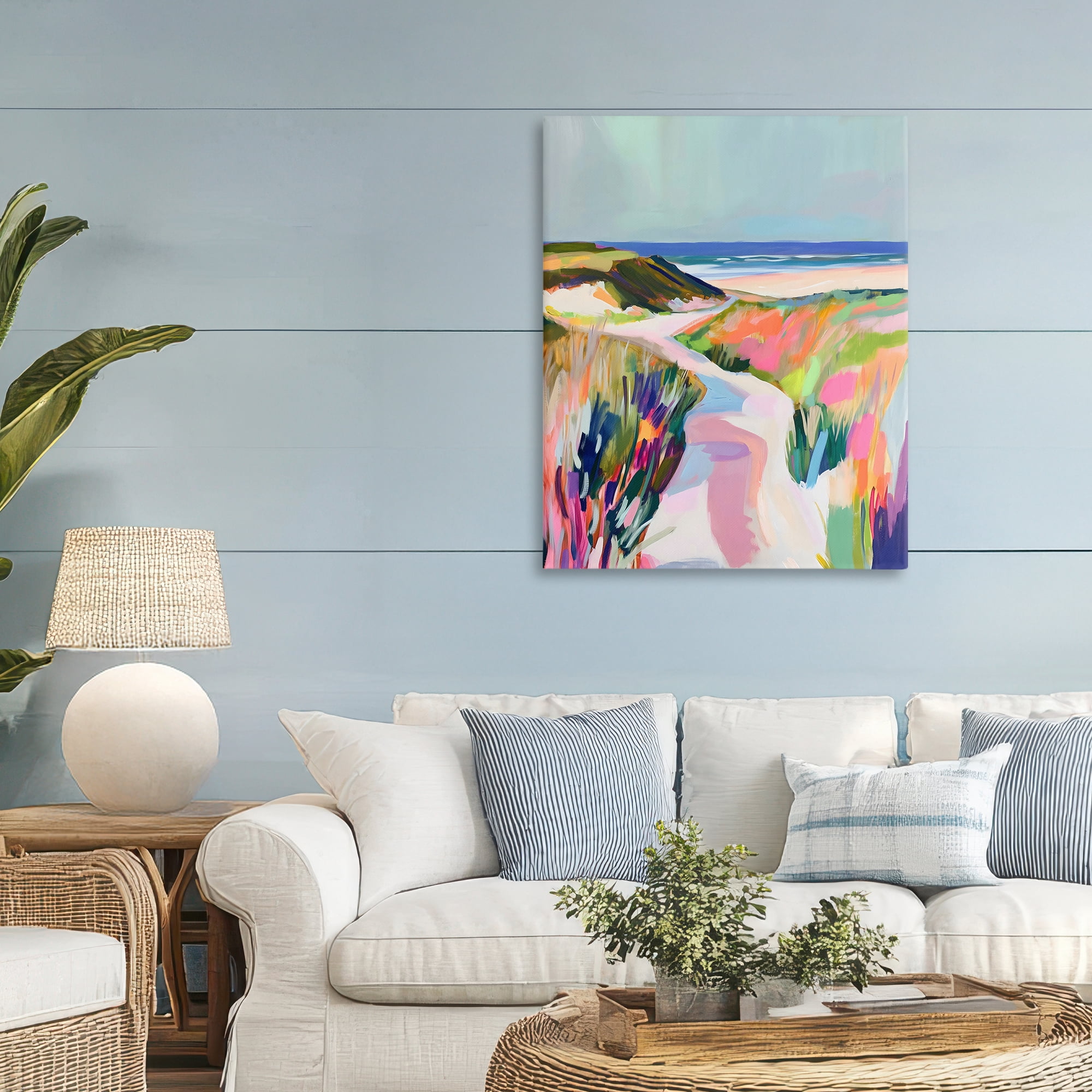 Stupell Industries Pathway Through Pastel Sand Dunes Canvas Wall Art, design by The Prints Vibe