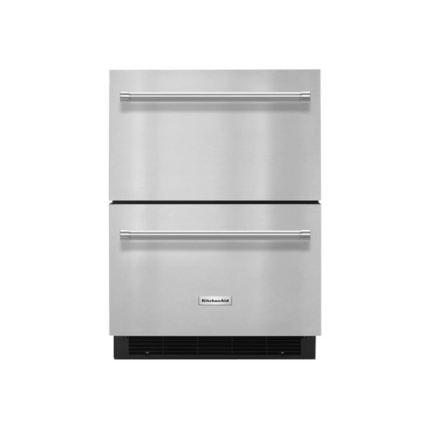 Kitchenaid Kudf204esb Refrigerator Freezer Drawer Freestanding Niche Width 24 In Depth 24 In Height 34 4 In 4 7 Cu Ft Stainless Steel Walmart Com Walmart Com