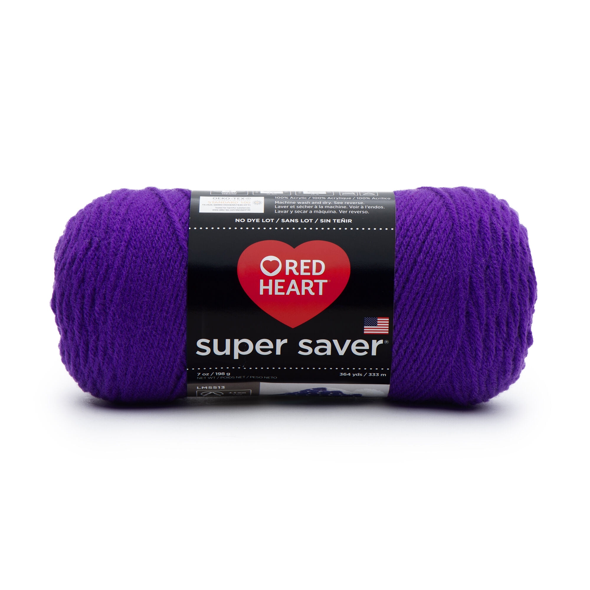 Acrylic Coats Yarn Red Heart Super Saver Yarn-Amethyst 