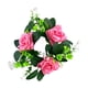 thumbnail image 2 of pstuiky Corona de rosas de imitación para velas candelabro de mesa decoración romántica adornos de corona ideal para festivales y fiestas., 2 of 6