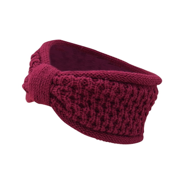 Funicet Bandeau pour Femmes, Bandeaux pour Femmes, Bandeau Tricoté Roulé et Nœud en Velours, Protection des Oreilles, Bandeau en Velours pour Femmes, Bandeau pour Femmes