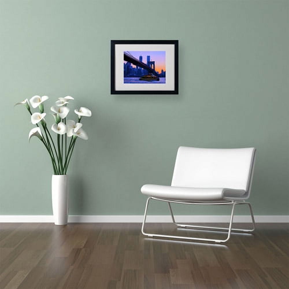Trademark Fine Art "Fall Comes to Downer" Canvas Art by CATeyes, Black Frame
