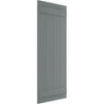 thumbnail image 2 of Ekena Millwork 21 1/2"W x 26"H True Fit PVC Four Board Joined Board-n-Batten Shutters, Ocean Swell (Per Pair - Hardware Not Included), 2 of 9