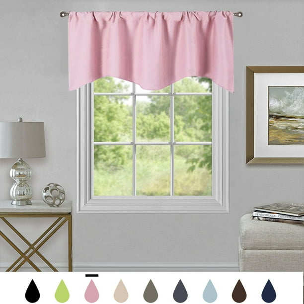 Arkham Ultra Elegant Solid Color Short Curtain Valance, Minimalism