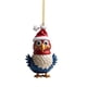 thumbnail image 1 of LUVCLS Adorno colgante de pollo plano y lindo Sombrero navideño Pollito б( Adorno 2D B1X0, 1 of 7