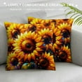 thumbnail image 3 of JRXY Sunflower Throw Pillow Cover Couch Pillow Case Square Outdoor Pillow Sofa Bed Lumbar Pillowcase Decorative White, 3 of 5
